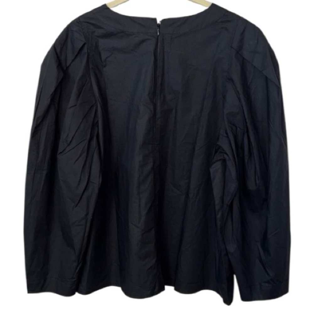 Mille Resort & Travel Lila Black Long Sleeve Cotton Top Size M - Picture 8 of 15